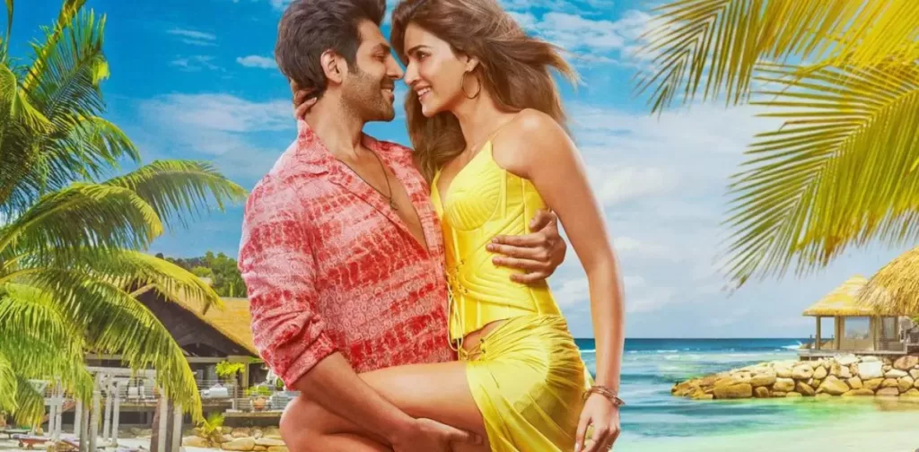 kartik aaryan with kriti sanon